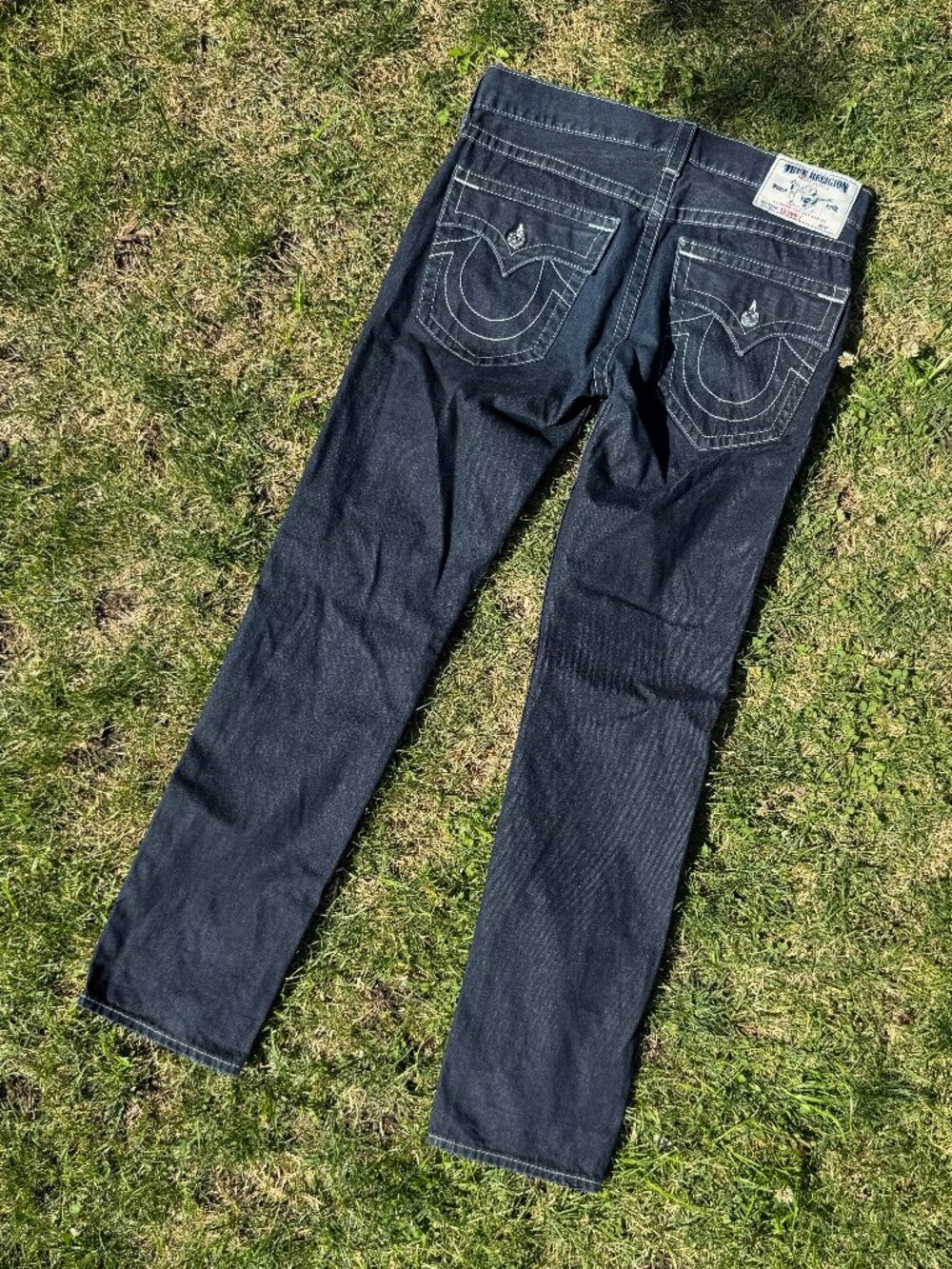 True Religion - Vintage Rocco Relaxed Skinny (Men's) - Dark Blue